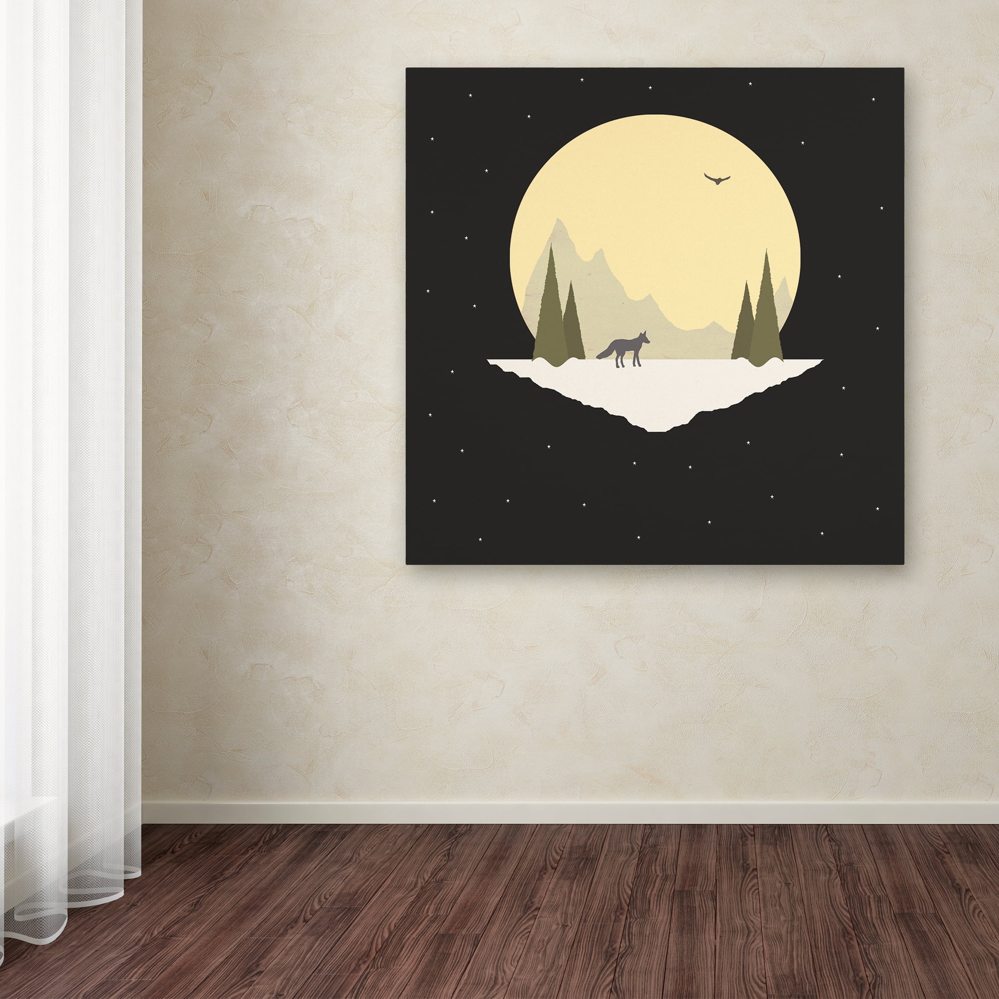 Trademark Fine Art 'Wintertime Wolf' Canvas Art by Tammy Kushnir