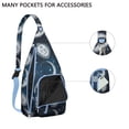 thumbnail image 2 of Steampunk Cosmic Sling Backpack - Vintage Astronomical Map Print, Fashionable Crossbody Bag for Students & Office Workers, 2 of 4