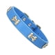 thumbnail image 1 of Methold Collar de perro elegante con hebillas ajustables y collar de perro con forma de hueso fácil de limpiar para perro Suministros para perros azul S, 1 of 6