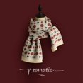 thumbnail image 4 of Versatile Christmas Knitted Wool Red Scarf Deer Elk Scarfs Printed Snowflake Warm Personality Couple Shawl, 4 of 4