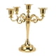thumbnail image 2 of Candelabro De 5 Brazos, Centro De Mesa Decorativo Retro De Hierro Con Brazos Dorados, Para Mesa De Comedor De Boda En La Iglesia Del Hogar, 2 of 7