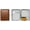 Buffalo Tan, variant on Set of 2 Metal-Plated 100s Leather Cigarette Case & Stash Box (Snake Black)