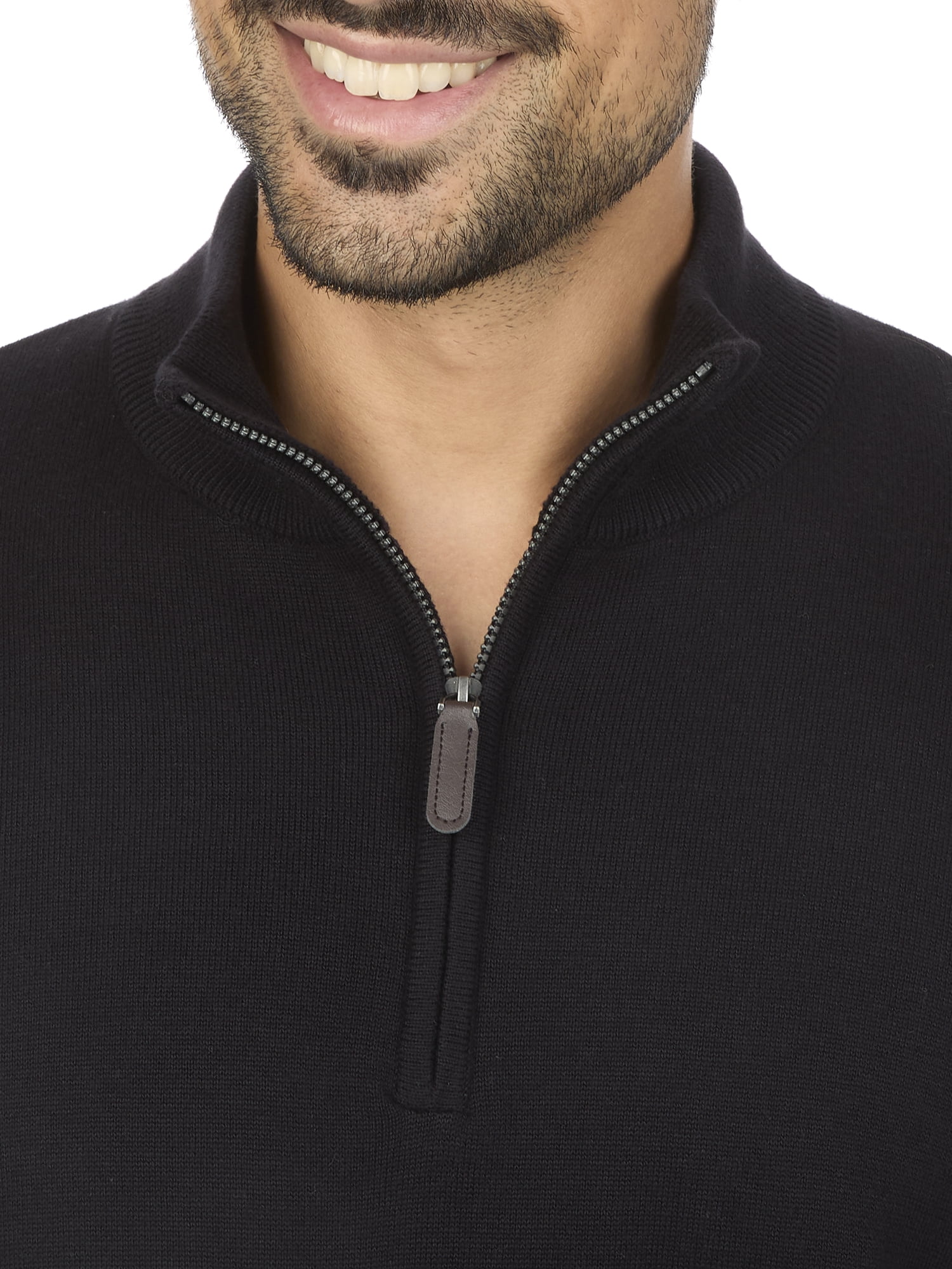 George Men's & Big Men's Classic Fit Jersey Quarter Zip Sweater, Sizes S-3XL
