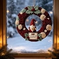 thumbnail image 4 of Christmas Fabric Wreath DIY Kit, Fabric Patchwork Wreath Making Set, Holiday Front Door Wall Hanging Decor for Xmas Home Decor, 4 of 6
