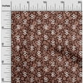 thumbnail image 1 of oneOone Polyester Lycra Rose Brown Fabric Floral & Geometric Craft Projects Decor Fabric Printed By The Yard 56 Inch Wide, 1 of 4