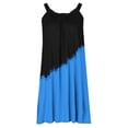 thumbnail image 5 of EGNMCR Robes de Fête pour Femmes Mode pour Femmes Sans Manches à Rayures Imprimées Ourlet Imprimé Robe de Plage Ample, 5 of 5