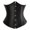 Black, variant on Womens Solid Short Boned Corset Top Firm Control Waist Trainer Seamless Comfortable Shapers Black XXXXL