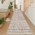 thumbnail image 5 of Boho 2'x8' Washable Hallways Rug, 2x8FT Runner Rug with Rubber Backed, Vintage Runners for Laundry Non Slip Carpet Khaki Lightweight Door Mat Indoor Entrance, 5 of 6