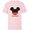 Soft Pink, variant on Disney Mickey Mouse Red Shorts Icon Cousin Family- Short Sleeve T-Shirt for Kids - Customized-White