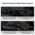 thumbnail image 2 of Novilla Bed Frame - Full Size Solid Wood Platform Bed with 3-Level Adjustable Headboard, Solid Wood Slat Support, No Box Spring Needed, Walnut, 2 of 18