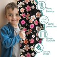 thumbnail image 3 of Blackout Kids Curtains,Black Daisy Flower Colorful Blooms Pattern Childrens Insulated Curtains Set Of 2,Bedroom Essentials,Toddler Room Decor 42"x84", 3 of 5