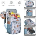 thumbnail image 5 of Travel Cooler Bag - Baseball Football Pattern Camping Beer Cooler Backpack with Bottle Opener- Waterproof Insulated Picnic Backpacks - Cooler Bag for Beach, 5 of 6