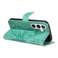 thumbnail image 6 of for Samsung Galaxy S25 Case Wallet for Women, Flip Folio Cover with Butterfly Pattern PU Leather Stand Card Holder Slots Wrist Strap Protective Phone Case for Samsung Galaxy S25, Green, 6 of 9