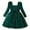 Green, variant on JSGEK Toddler Girls Sparkly Trendy Dress Puffy Sleeves Square Collar Princess Tulle Dress with Bow Pink 4 Years