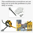 thumbnail image 2 of TFixol Multifunction Screwdriver Set Practical Repairs Tool Set Portable Screwdriver Home Screwdriver Bits Set Telescopic Interface Screwdriver Bits Set, 2 of 7