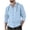 Light Blue, variant on Men's Button Down Hoodie Casual Solid Long Sleeves Outwear Tops Lightweight Spring Fall Outfits for Outdoor Sports