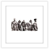 Gallery Pops Marvel Black Panther: Wakanda Forever - Wakanda Warriors Wall Art, White Framed Version, 12" x 12"