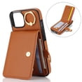 thumbnail image 6 of Allytechgroup iPhone 13 Pro Max Wallet Case, Ring Holder Stand Cards Slots Shockproof Retro Flip Back Cover Phone Case for Apple iPhone 13 Pro Max, Brown, 6 of 7