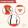 thumbnail image 3 of Corbata navideña ajustable con purpurina, corbata elástica navideña para pequeños adultos, divertida corbata navideña novedosa para el cuello, decoración navideña para el hogar, suministros para fiest, 3 of 5