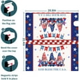 thumbnail image 6 of American Flag 4Th of July Mailbox Covers Magnetic Large Size 25.5x21in Patriotic Gnome Mailbox Cover Red White Blue Decorative Magnetic Mailbox Covers Post Letter Box Wrap Cover Outdoor Decoration, 6 of 6