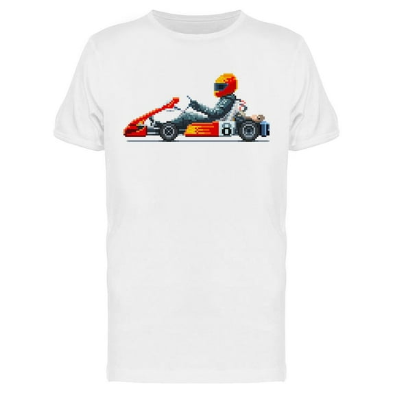 Go-Kart Racer Side T-Shirt Men -Image by Shutterstock, Male x-Large