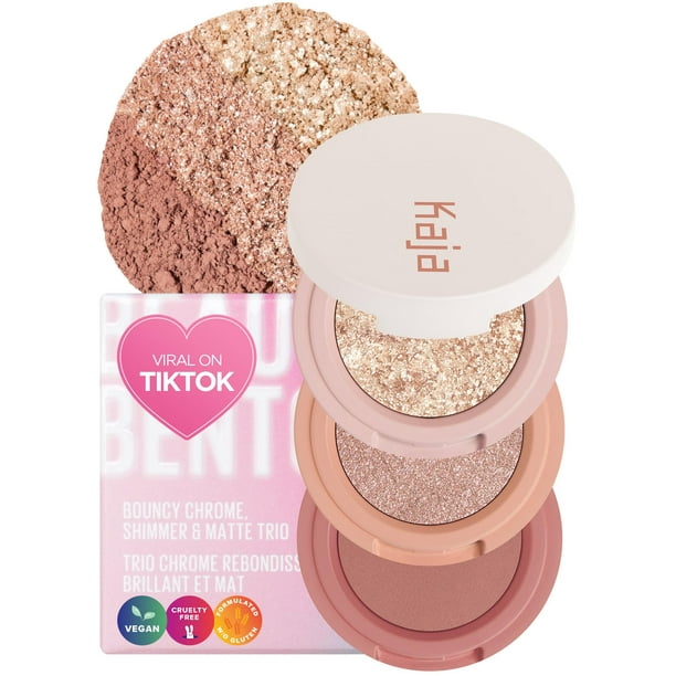 Trío de sombras de ojos KAJA Beauty Bento Collection 16 Peach Madeline