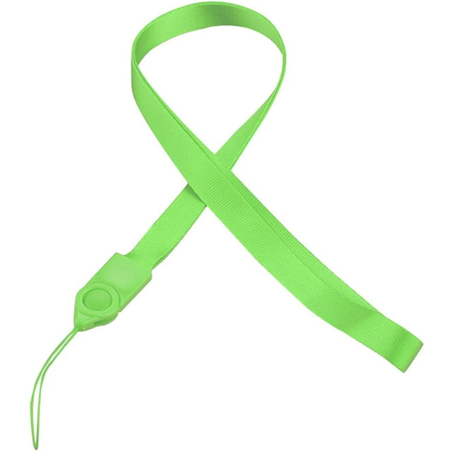 Neck Lanyards, WearResistant AntiLost Plastic Wearable Lanyard Key Rope for Phone ID Badge Holder Green One Size