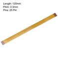 thumbnail image 2 of Unique Bargains FFC FPC Cable for LCD Screen, 0.3mm Pitch 25 Pin 120mm (New) 1 Count, 2 of 5