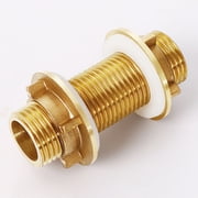 ROZYARD Brass Bulkhead Fitting for Water Tanks Garden Hoses, Resistant Design