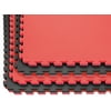 Sivan Health and Fitness Karate Mat, Reversible Interlocking Puzzle Tiles, High Density Sports Mat for Martial Arts, Karate, Taekwondo, Boxing, Cardio, and More, For Home or Business (Red/Black)