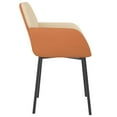 thumbnail image 3 of vidaXL Dining Chairs 2 pcs Cream Fabric and Faux Leather, 3 of 5