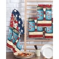 thumbnail image 2 of 4th of July Kitchen Dish Towels for Drying Dishes Set of 4, Independence Day Red Floral Blue Star Waffle Weave Microfiber Terry Hand Tea Bathroom Towels Quick Dry & Absorbent Towel 15.7x23.6, 2 of 7