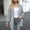 Light Gray, variant on Chunky Cardigan Sweaters for Women Lantern Long Sleeve Open Front Oversized Cardigans with Pockets Knit Jacket Outerwear