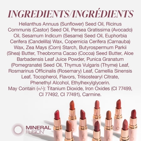 Mineral Fusion Peach Bellini Lipstick - .13 oz.