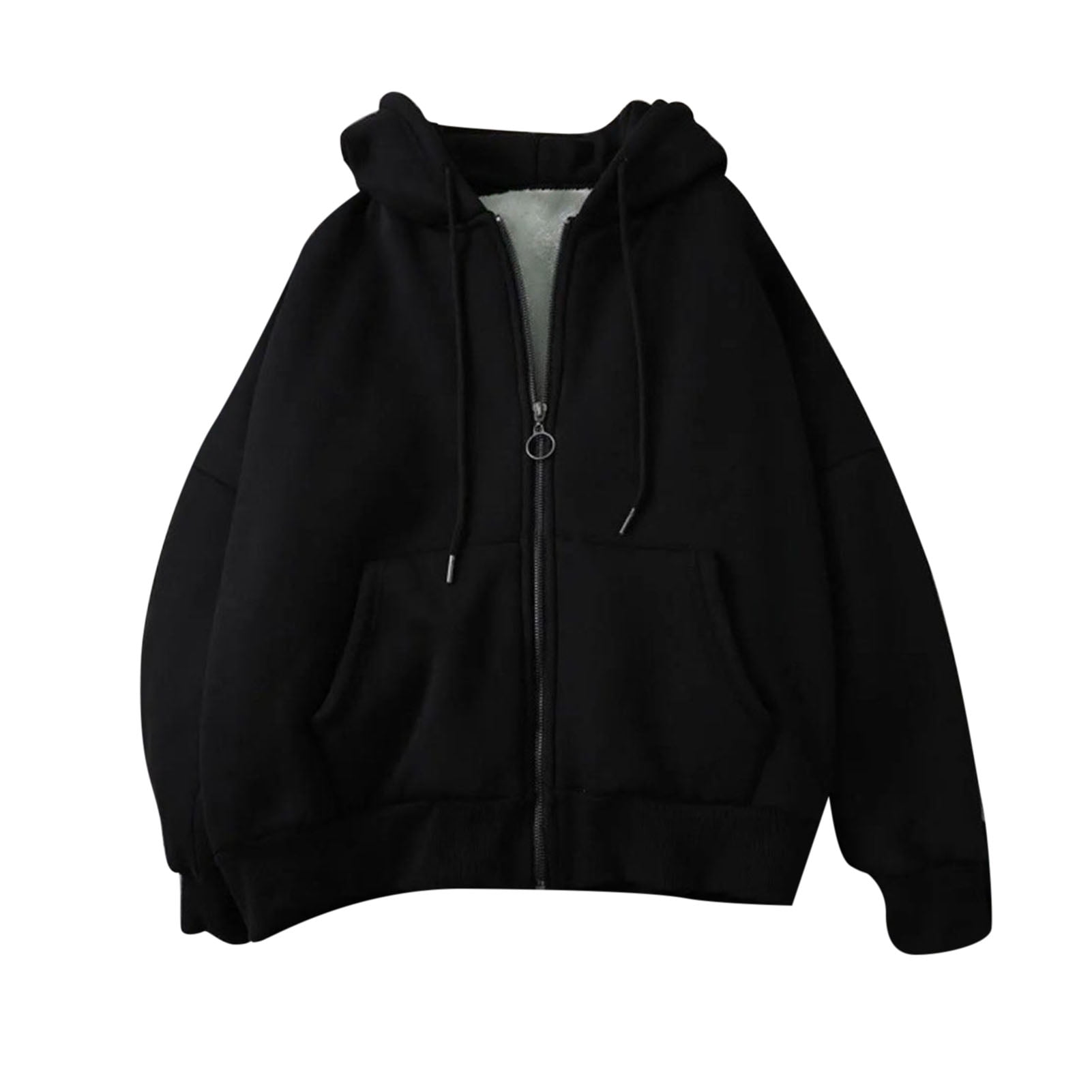jacket with hood black