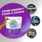 OxiClean Triple Action Odor Blasters Odor and Stain Remover Powder, To Use with Detergent, 4 lbs