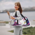 thumbnail image 6 of Honeii Colorful Bulldog Print Gym Bag,Carry on Weekender Overnight Bag, Travel Duffel Bags, Personal Item Travel Bag,Tote Bag,Workout Dance Bag, 6 of 7