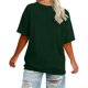 thumbnail image 3 of Xuyuer Womens Plus Size Summer Tops Oversized Short Sleeve Crew Neck Loose Fit Tee Top Flowy Casual Blouses XL-5XL Fashion School Teachers Clothes 2026 Spring Beach Vacation Trendy, 3 of 5