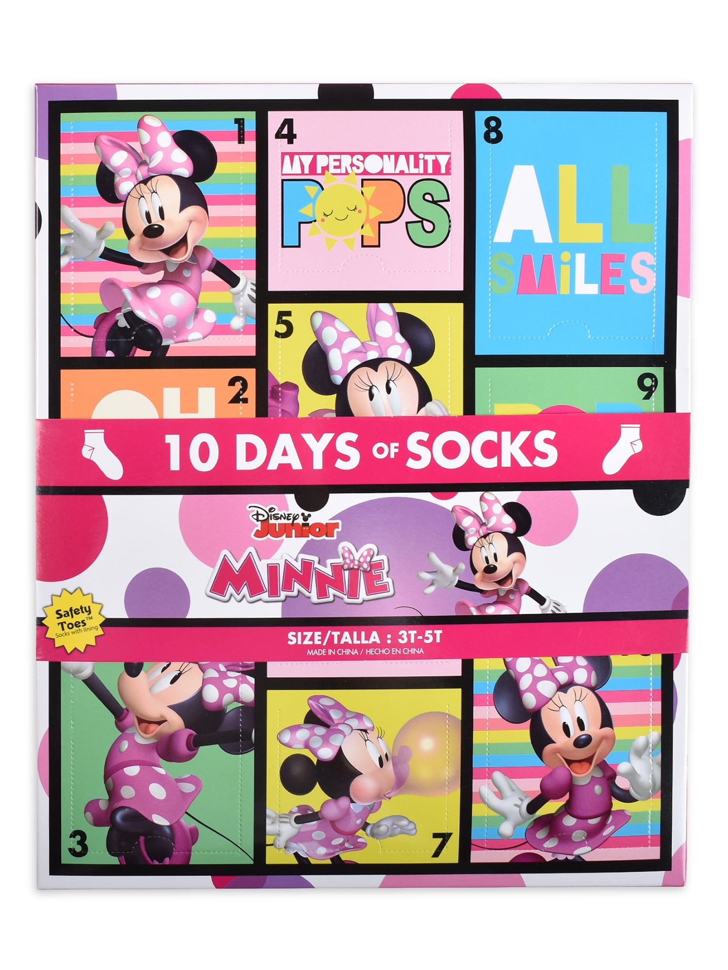 5 zuckersüße verschiedene Paare Socken Gr 21-23 Minnie Mouse