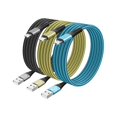 thumbnail image 1 of HAYAN [MFi Certified] iPhone Charger, 3Pack 6FT Lt Cable Nylon Braided iPhone Charger Cord Compatible with iPhone14/13/12/11/Pro Max/XR/XS/X/8/7/6, iPad and More - Purple& Black, 1 of 1