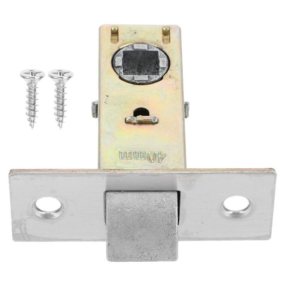 Worgeous Tubular Latch For Door Handles Interior Mortice Latch Stainless Steel Door Lock Deadbolt with Screw Suitable For Sliding And Barn Doors Safety Door Latch Hardware Golden 40 mm