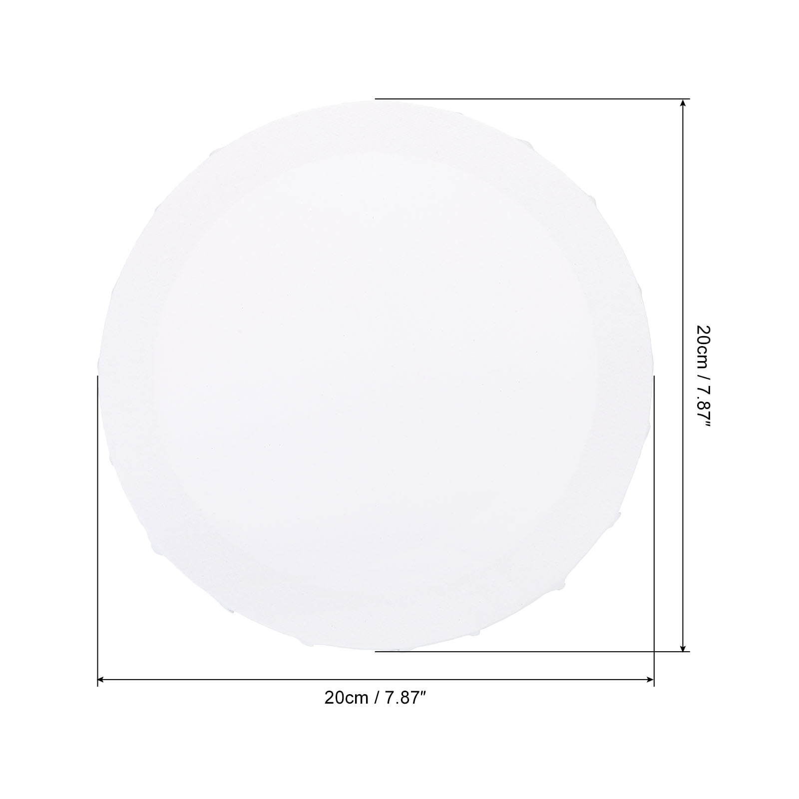 Unique Bargains Painting Canvas Panels Blank Art Board White 8"x8"