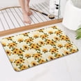 thumbnail image 4 of Beige Sunflower Pattern Bathroom Rugs Mat,Non Slip Microfiber Bathroom Rug,Rubber Backing,Soft Bathroom Mats for Bathroom Floor,Tub and Shower,17x27in(43x68cm), 4 of 5