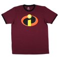 thumbnail image 1 of Disney Mens' Incredibles 2 Logo Ringer T-Shirt (2XL), 1 of 1