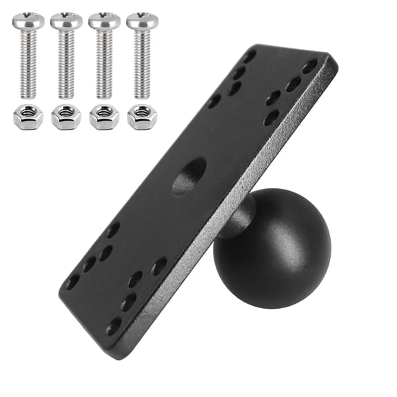 WINDFRD C Size 1.5 Inch Aluminum Fish Finder Mount Plate Fits Helix 5 and Helix 7
