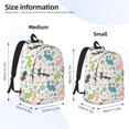 thumbnail image 2 of Yiaed Easter Rabbit Print Print Laptop Backpack Travel Canvas Backpack Vintage Aesthetic Backpack for School Knapsack Backpack Backpack for School-Medium, 2 of 5