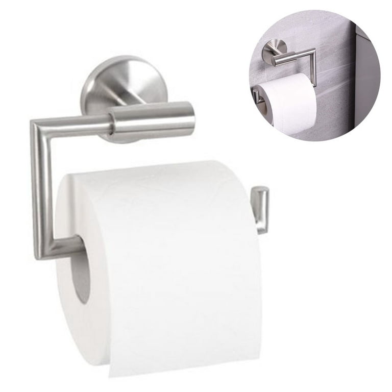 304 Stainless Steel Perforated Free Roll Paper Holder Brushed Toilet Paper  Holder Bathroom Tissue Holder 