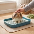 thumbnail image 2 of Indoor Cat Litter Pan with High Sides Easy Cleaning Tray for Clumping Sand Control Pet Supplies, 2 of 4