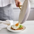 thumbnail image 4 of GreenPan 2-Piece Fry Pan Set, 10" & 12", Ceramic Nonstick, Oven Safe, Dishwasher Safe, Oyster, 4 of 12