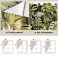 thumbnail image 5 of Swag Valance Curtains for Windows, Summer Green Leaf Light Filtering Kitchen Curtains with Rod Pocket, Botanical Watercolor Tropical Plants Window Treatment Valances for Living Room, 28x36 - 2 PCS, 5 of 9
